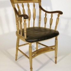 Mahogany, birch and chestnut chair