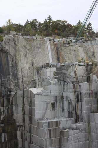 A view of the Swenson Granite quarry on Rattlesnake Hill.