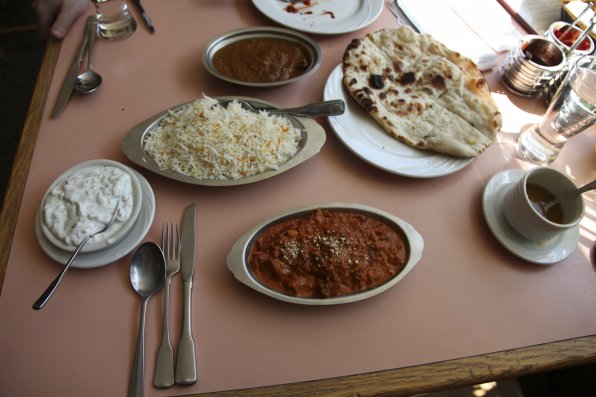 An array of delicious dishes from House of India.