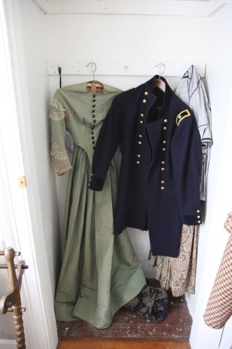 A replica of the uniform Pierce wore during the Mexican-American War.