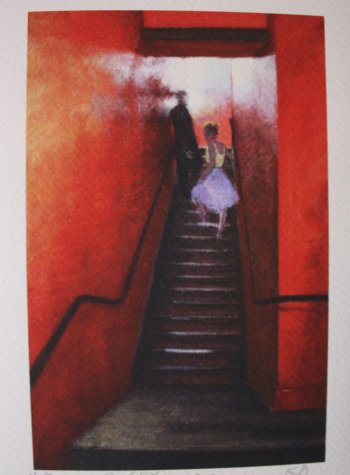 “Red Stairway,” Katherine Doyle.