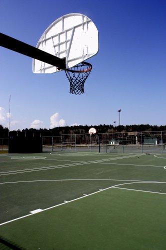 <strong>Memorial Field</strong> on South Fruit Street boasts two full-length courts with high fences as well as on-site running water, which is crucial. The only downside is there is little shade to be found when you want to take a time out.