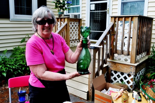 Need a glass thingy with a cat head top? Sheila Ross has you covered. As for haggling, prices drop as the day goes on, she says.