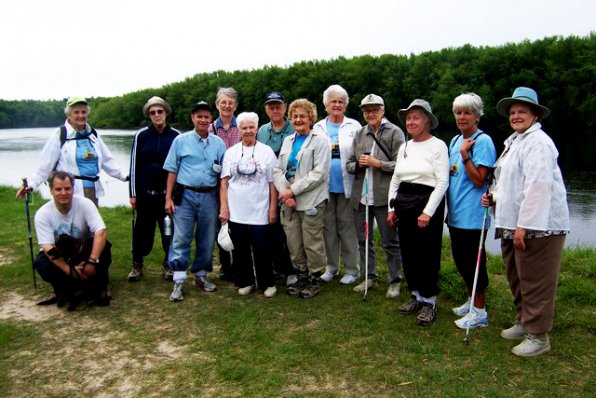 Paul’s trailmates for the day, members of the Concord Area Senior Wellness team.
