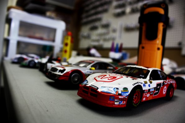 Some of the cars offered at Slot Car Corner.