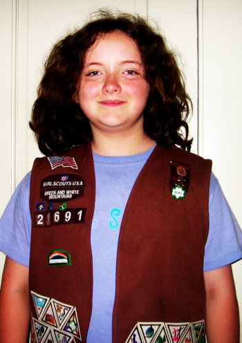 Emma Haddock is all smiles. With all those merit badges, we’d be smiling, too. Great job!