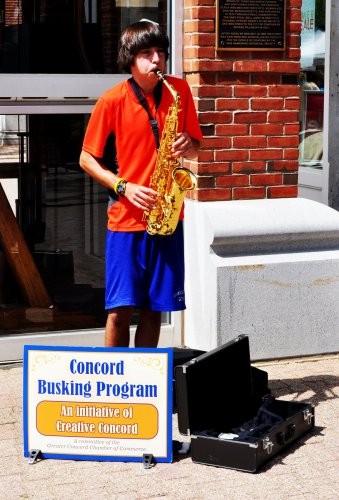 <strong>THE SAX MAN</strong></p><p>We’re fans of Warren Bartlett because he’s a fan of puns. The 14-year-old from Loudon likes to play events like Market Days to “jazz up Concord a little bit,” he said.<br />But he’s also laying the groundwork for what he hopes is a lifelong relationship with the saxophone. He started taking lessons in second grade and has played for almost eight years.<br />He does mostly jazz and blues, including “a lot of John Coltrane,” and is planning to start writing his own music in the near future.<br />He’s also hoping it’s lucrative, because he’s still paying off the shiny sax you see above.<br />“I plan to do this my entire life,” Bartlett said. “This saxophone is a new investment, and I’m paying it off. But I’ll be playing hopefully until I’m dead.”