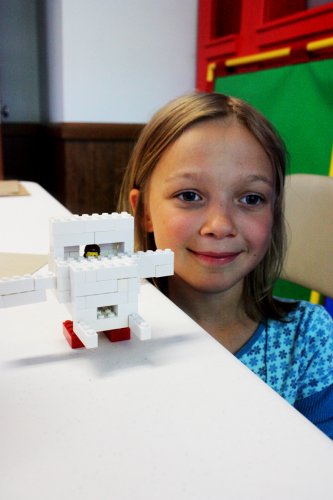 <em>Grace Murdoch, 8 (and a half!)</em></p><p><br />Grace lived up to her name by creating a helping friendly robot that would deliver medicine at a hospital. Super cool, Grace!