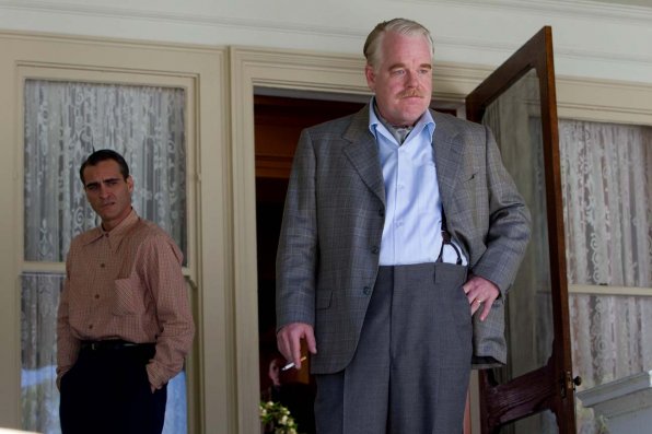 Joaquin Phoenix and Philip Seymour Hoffman in Paul Thomas Anderson's 'The Master.'