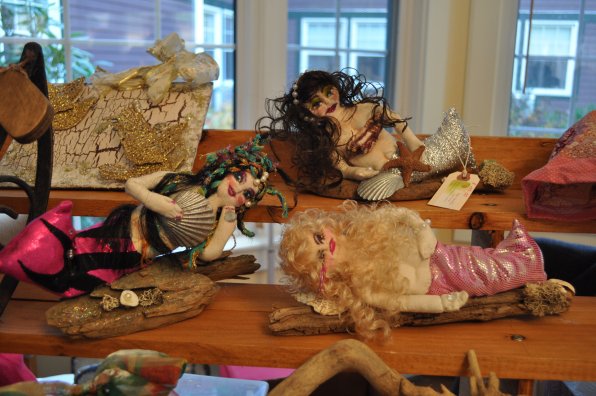 Mermaid dolls by Linda Barrington.