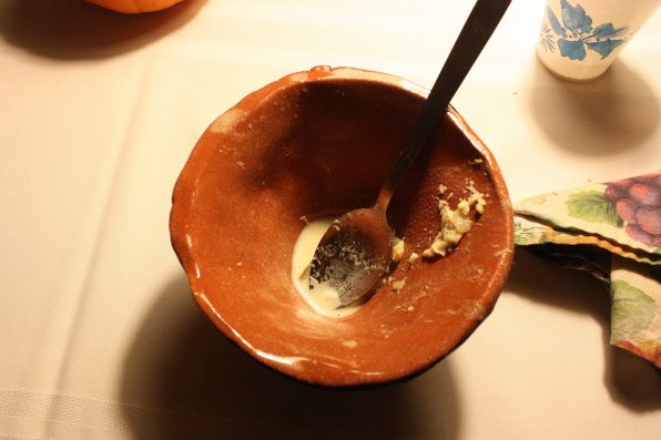 Now that's an empty bowl.
