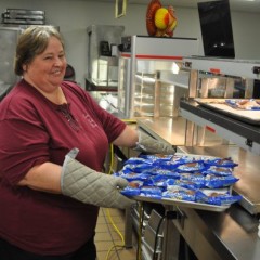 CHS's Fran Wyatt serves us up a heaping helping of cafeteria food