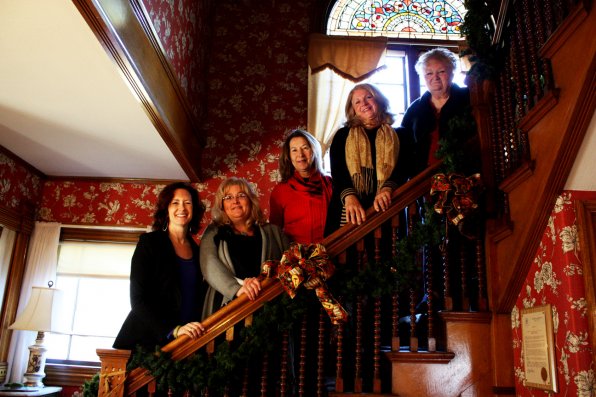 Woman's Club members Lisa Schermerhorn, Mia McGhee, Barbara Ruedig, Cindy Flanagan and Eileen Sullivan in their natural habitat.