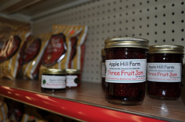 Jam from Apple Hill Farm, one of several items from the farm that the Hills offer.