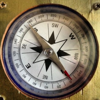 This cool compass helped steer us in the right direction – toward the trough where we could pan for gold like a prospectin’ cowboy!