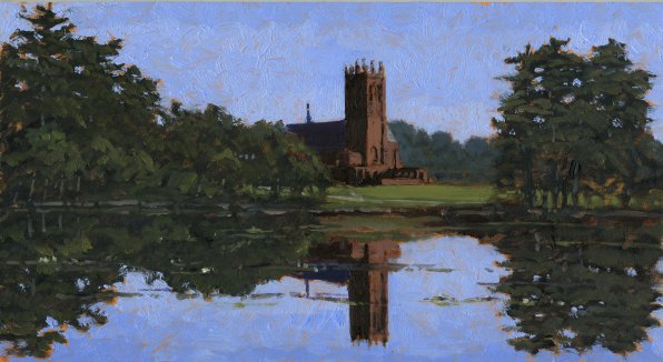 "Chapel from Lower School Pond" by Colin Callahan