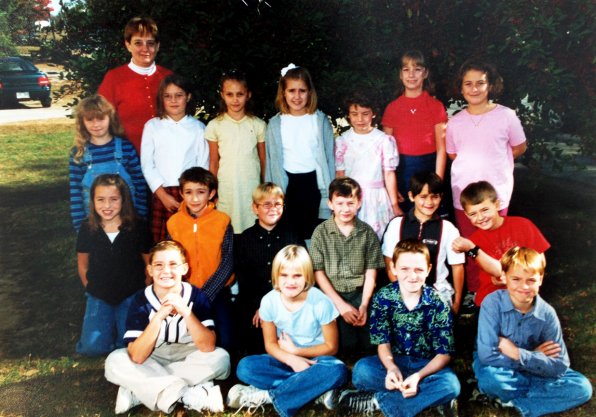 This 2002 Washington Street School fifth-grade class is all grown up now – but do they still dress the same way? A note accompanying the picture said that it was included so they could “compare styles later.” Looking good, we’d say!