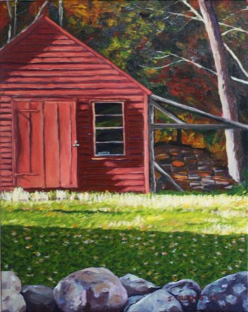 “Red Shed,” Jean Sturms.