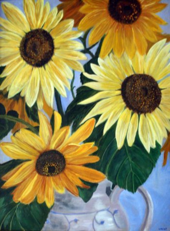 “Betty Gail’s Sunflowers,” Lydia West.