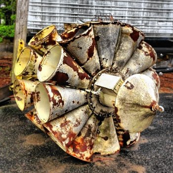 We don’t know what this rusting piece of metal is, but it’s very intriguing!