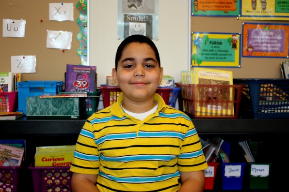 <strong>Eliel Mora</strong></p><p>What advice would you give to a new student at your school?</p><p>“You need a lot of stuff for third grade, like pencils and crayons, and a backpack. I’m going to buy a new backpack.”