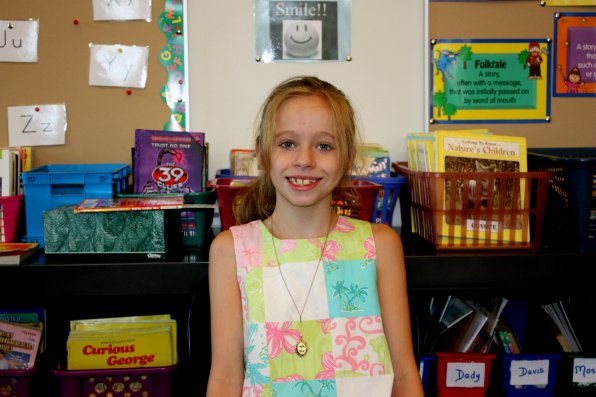 <strong>Alexandria Grappone</strong></p><p>What’s one thing you brought with you to school that makes things better or easier?</p><p> “I brought back my old backpack and my old lunchbox and my old dress that made me confident that it was going to be a fun year, and so far it’s been really fun.”