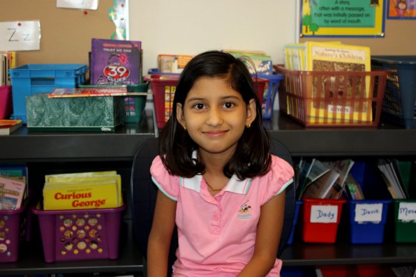 <strong>Heera Pendy</strong></p><p>What advice would you give to a new student at your school?</p><p>“School helps you learn things, like math and science. You need to know plus and minus and you need to know how to write.” </p><p> 
