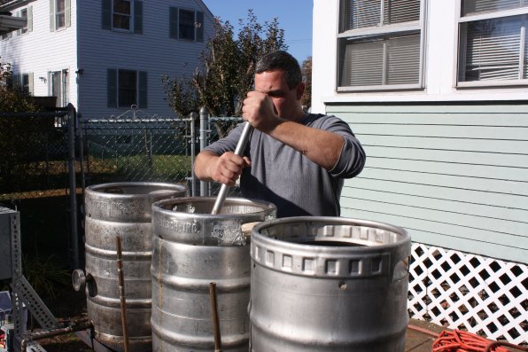 Mashing beer is only a good idea during the brewing process.