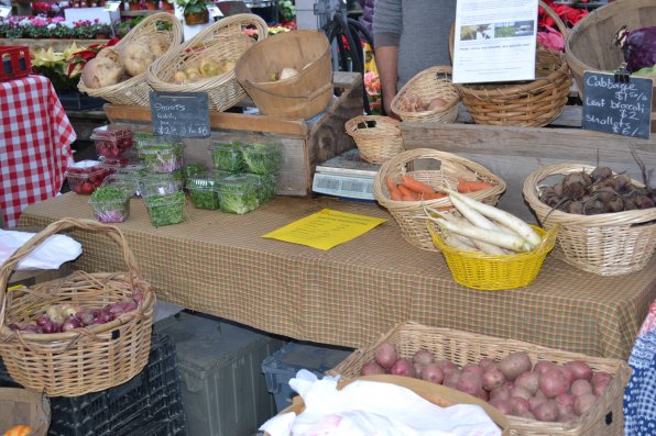 Fresh vegetables in winter? We know it does not seem possible, but somehow they appear each week at the farmers market.
