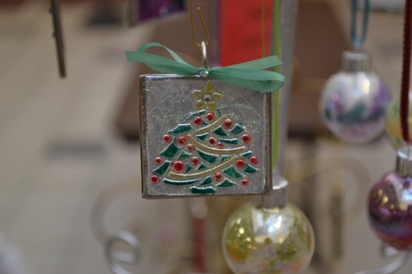 A small Christmas tree frame.