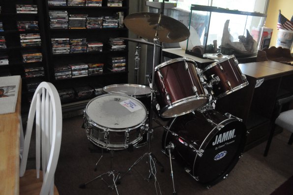 Be your neighbor’s worst nightmare with this drum set at Chuck’s Used Furniture.