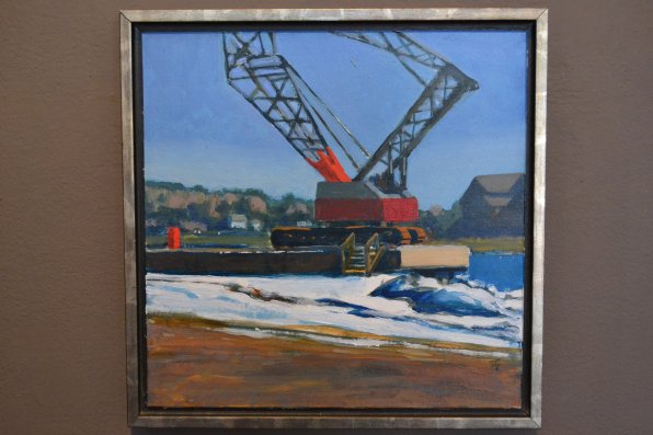 Crane on Barge (Glover).
