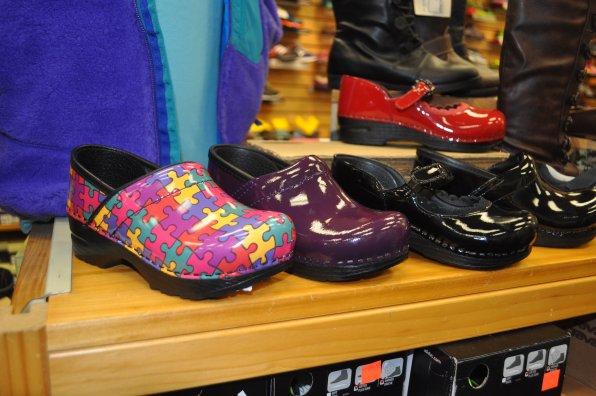 Shoes are often the final piece of the back-to-school outfit puzzle (see what we did there?), and Joe King’s (45 N. Main St.) is a perfect fit for all the small-person footwear you could possibly need. There are snazzy dress-type shoes like these, plus tons and tons of sneakers and all sorts of accessories. There’s even plenty of sport-specific options available. No bowling shoes, though – at least not from what we could see. But assuming your kid isn’t off to Ten Pin Pines University, you’ll find what you need here.