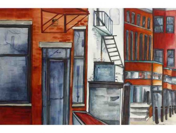 Can you guess what street in Concord this painting is from? Give up? Well, it’s actually not a street, but rather a spot on Low Ave., and if you go to the Paint the Town Art Auction this Carolyn Sherman original can be yours for the right price.