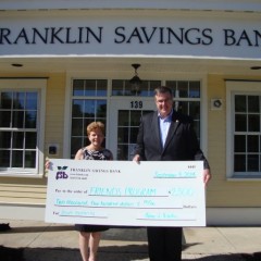 Friends Program receives support from Franklin Savings Bank