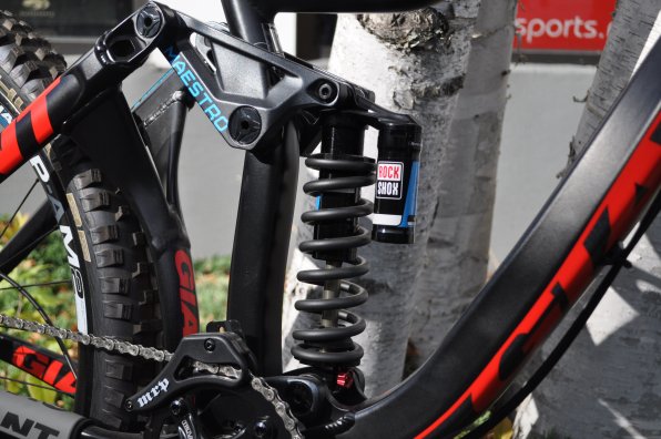The shocks on a Highlands bike have eight inches of “travel.”