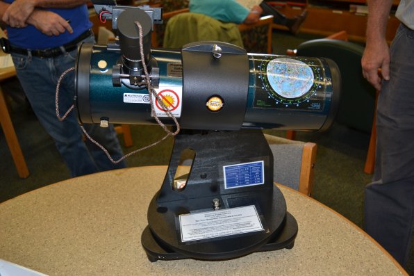 The Orion StarBlast 4.5-inch Astronomical Telescope, fully modified by the N.H. Astronomical Society.