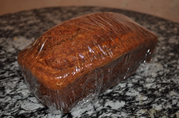 That’s pumpkin walnut bread from Bread & Chocolate. They also have pumpkin muffins at times during the fall.