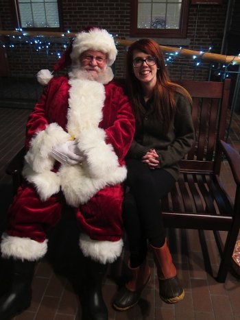 You could also be one of the lucky ones like Elyssa Paris to have your picture taken with Santa.
