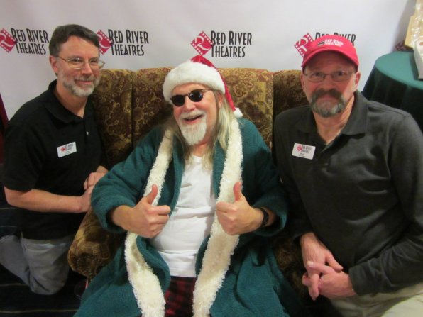 Jeff Weber as Santa Dude with Mike Hogan and Mark Schiewetz.
