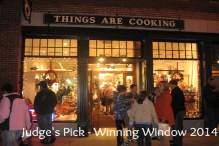 Things are Cooking, a Judges’ Choice window winner.