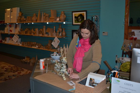 Christa Zuber has opened The Place Studio and Gallery on Main Street. Stop by and check it out.