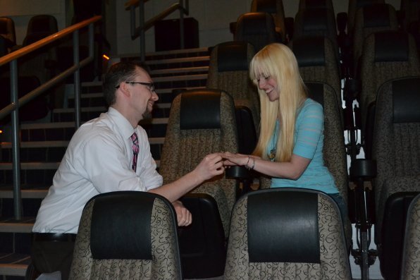 Here is the moment where Mike Clark and Ryan Foley recreated the moment where they got engaged. In the many moments since then, the pair has begun planning for the wedding, which is slated for this summer. We’ll keep our eyes open for an invitation.