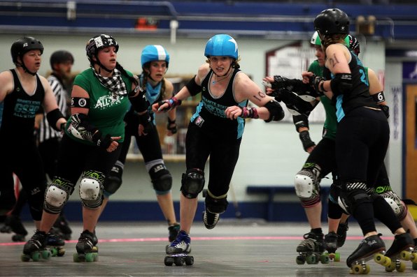 If you can picture yourself as one of these ladies on four wheels then you might want to check out the Granite State Roller Derby’s upcoming tryouts cause they’re looking for some new skaters.