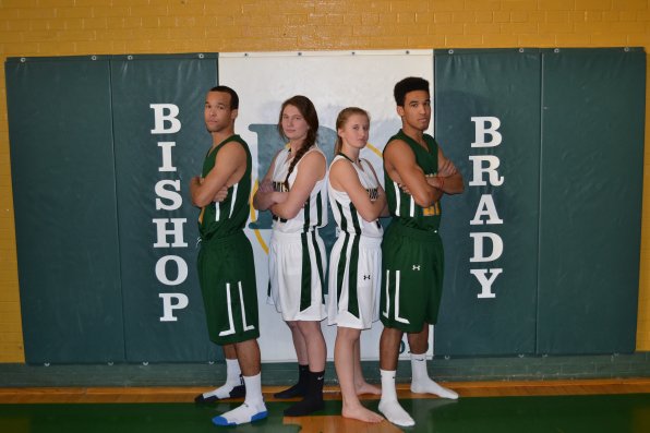 If Bishop Brady captains Jourdain Bell, Melissa Mallahan, Sarah Thomas and Joe Bell use this kind of game face when showing off the new gear, imagine what it’s like when they actually take the court.