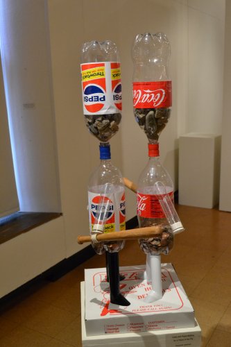 Coke and Pepsi Battling for a Piece of the Pie (recycled materials).