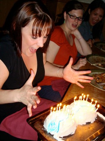 Surprise! It's bra cake.