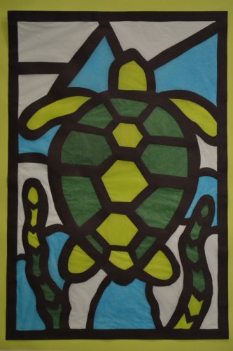 Stained Glass Animal, Matthew Burns (grade 7).