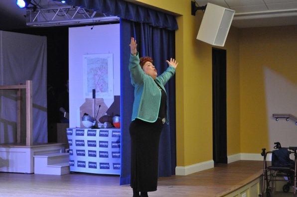 Michelle DeCoste gets her Ethel Merman on in ‘Everything’s Coming Up Roses.’