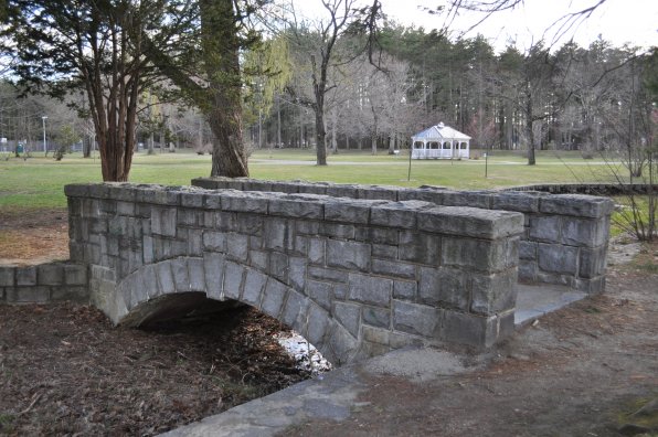 <strong>Rollins Park</strong></p><p>If you’re hangin’ in the South End, stop on over at Rollins Park on Bow Street, home to this fancy stone footbridge and that new gazebo in the background, which is the perfect place to take in the scenery and do some outstanding people watching. Rollins also has baseball and softball fields and a swimming pool, as well as basketball and tennis courts and walking trails. It’s also the only city park where field hockey is played in the fall each year. And, for those looking for a more leisurely stroll that doens’t require athletic equipment, there’s plenty of well-kept green space for walking the pooch around.